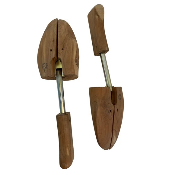 VTG Jarman L Wood Shoe Trees By Rochester Adjustable Cedar Shoe Stretchers 8372 - Picture 6 of 7